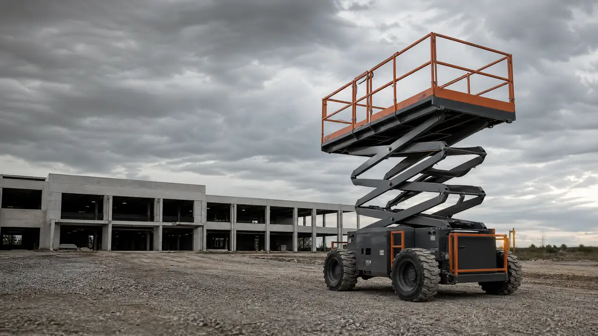 Rough Terrain Scissor Lifts jobsite access in Wichita